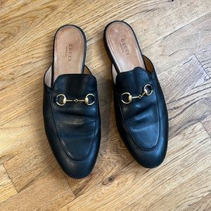 Gucci Princeton Leather Slipper Loafer Mule